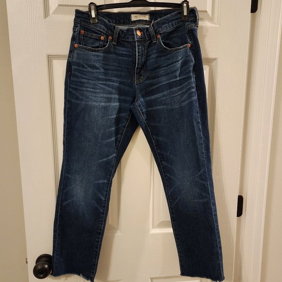 Madewell Slim Boy Raw Hem Jean Size 26 - Picture 1 of 10
